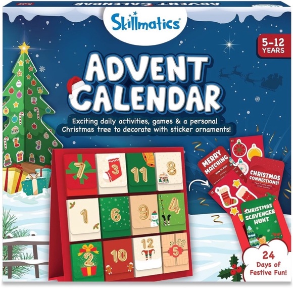 NWT Skillmatics Advent Calendar 24 Days of Christmas for Kids Educational Skills - Picture 1 of 9
